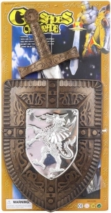 Otroški viteški komplet meč in ščit