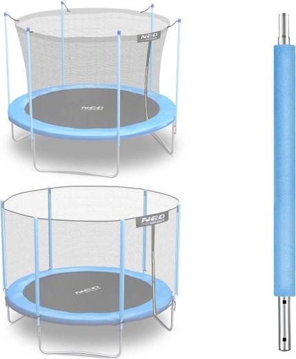 Neo-Sport spodnji steber za trampolin 183 cm (6 ft) za zunanjo in notranjo mrežo, moder – 1 kos