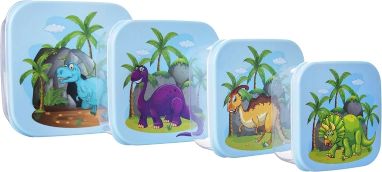 Otroške škatlice za malico dinozaver 4 kos
