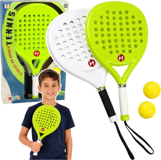 Komplet za tenis na plaži – loparja in penaste žogice