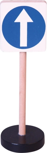 Lesen prometni znak - obvezna vožnja naravnost