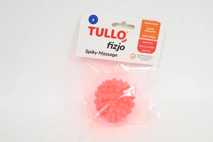 Fizjo rehabilitacijska masažna žogica z bodicami 5,4 cm rdeča