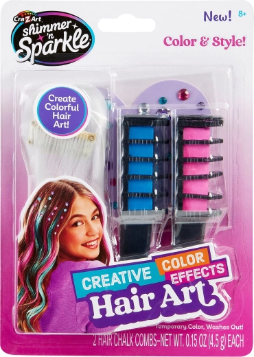 Cra-Z-Art krede za lase z lasnimi sponkami