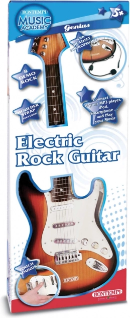 Rock električna kitara z mikrofonom