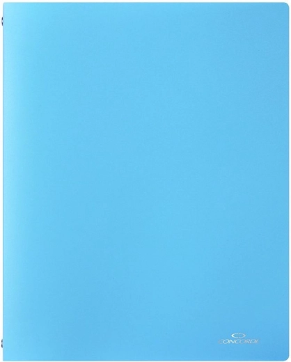 Mapa z obročki CONCORDE A4, pastelno modra, 4 obročki