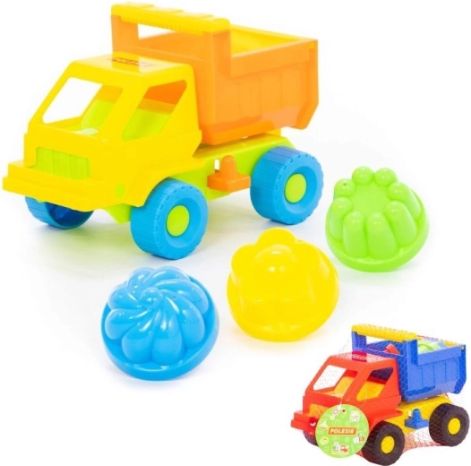 Komplet za pesek avto Kazimír s kalupi (3 kosi)