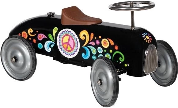 Tekmovalni poganjalec v slogu 60. let, črn