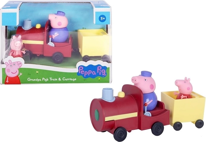 Peppa Pig vlakec Dedka Pujsa z 2 figuricama