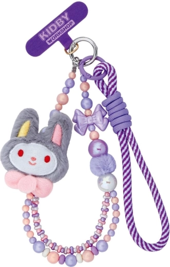 Obesek za telefon Toys Inn, vijolični zajček