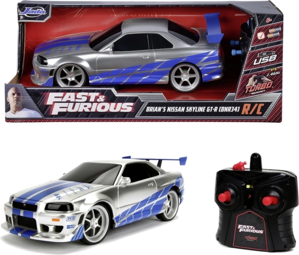 Jada RC Nissan Skyline GT-R iz filma Hitri in drzni v merilu 1:16