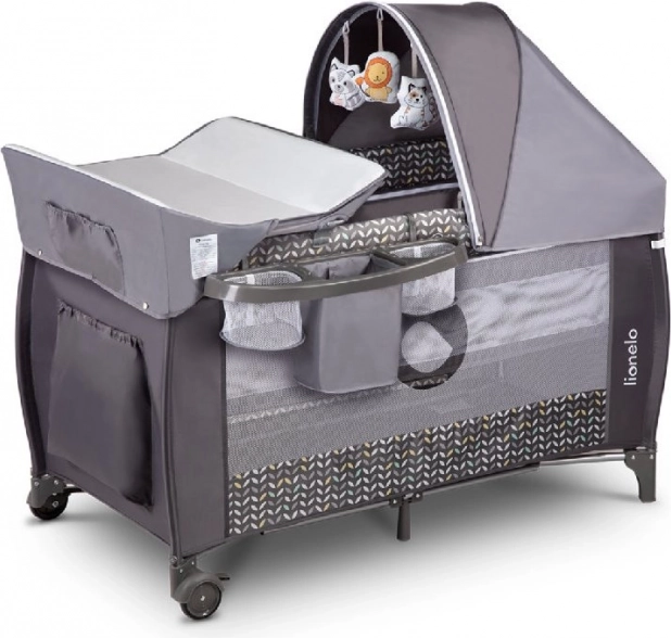 Potovalna posteljica Sven Plus znamke Lionelo – Siva