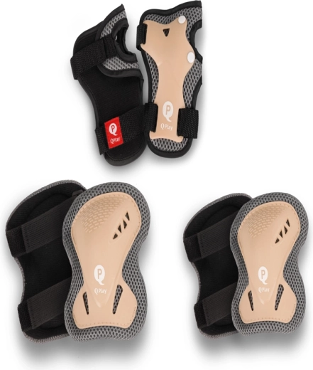 Qplay otroški ščitniki khaki velikost S (3–5 let)
