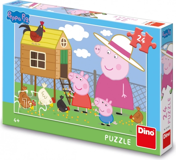 puzzle Peppa Pig – kokoške 24 kosov