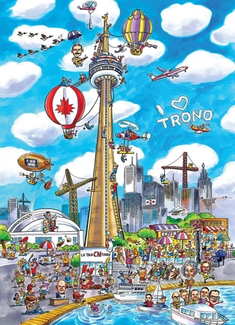 Sestavljanka DoodleTown: Toronto 1000 koščkov