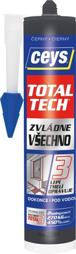 Univerzalno lepilo in tesnilo 290 ml črno CEYS TOTAL TECH