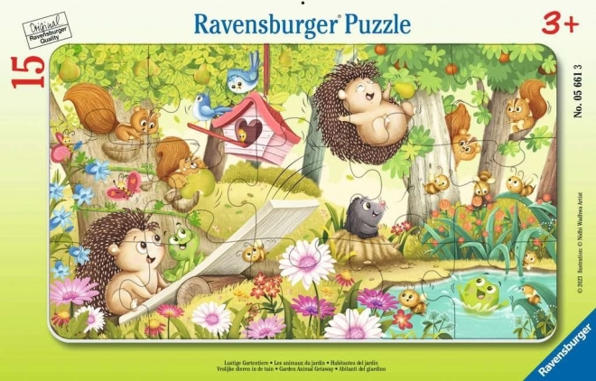 Otroški puzzle Ravensburger Vrt 15 kosov
