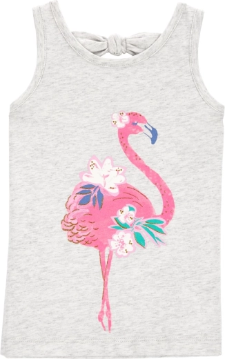 CARTER'S majica na naramnice pink flamingo za deklice – 12 m
