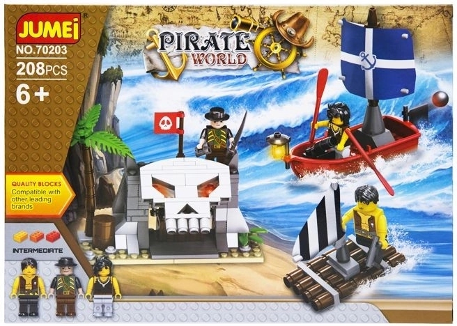 Stavebnica Jumei Pirate World pirati 208 kosov (30 × 21 cm) - 1 kos