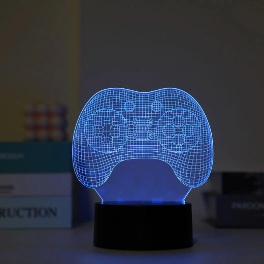 LED nočna svetilka v obliki igralnega krmilnika