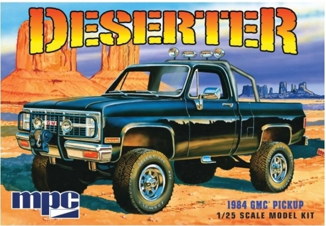 Plastični model avtomobila 1984 GMC Pickup »Deserter« črn MPC