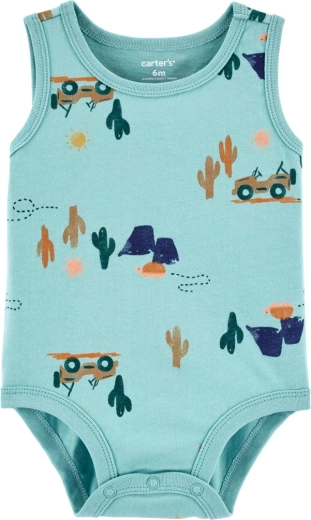 Carter's dojenčkovo body brez rokavov Blue Jeep za fante – NB/vel. 56