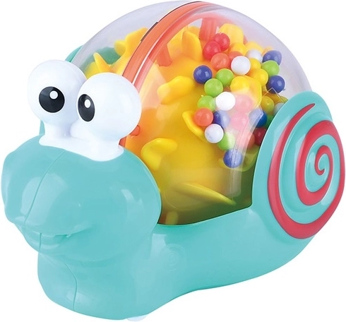 PlayGo ropotuljica polž z barvnimi kroglicami