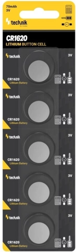 Technik Platinum litijeva gumbna baterija CR1620 3 V (pakiranje 5 kos)