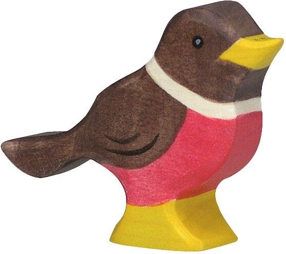 Holztiger lesena figurica taščice (robin) – 1 kos