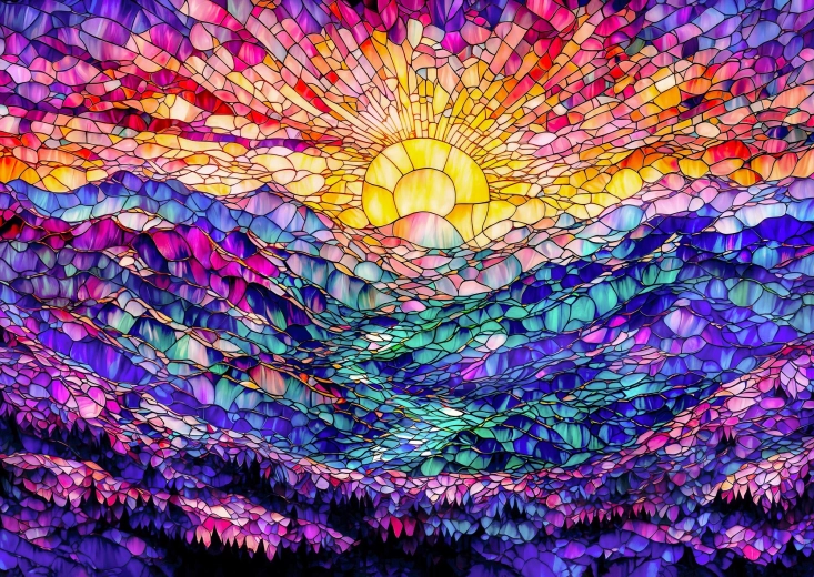 Enjoy Puzzle Še en čudovit sončni vzhod 1000 delcev