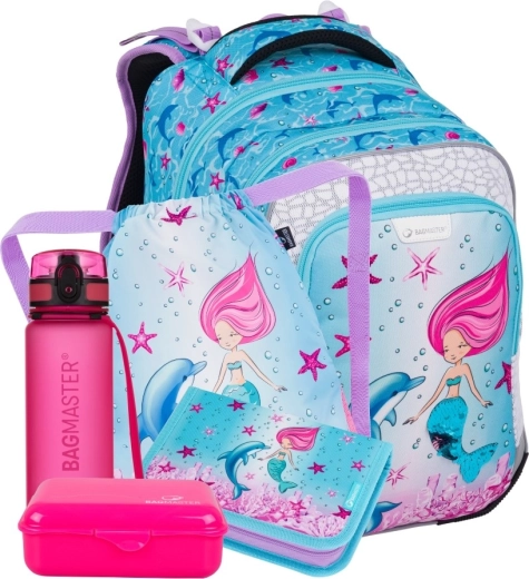 Bagmaster LUMI large school set for first graders – mermaid