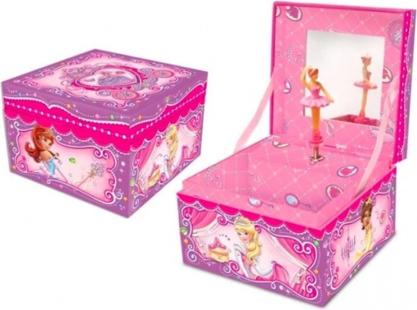 Glasbena skrinjica s predalčkom - Princeske
