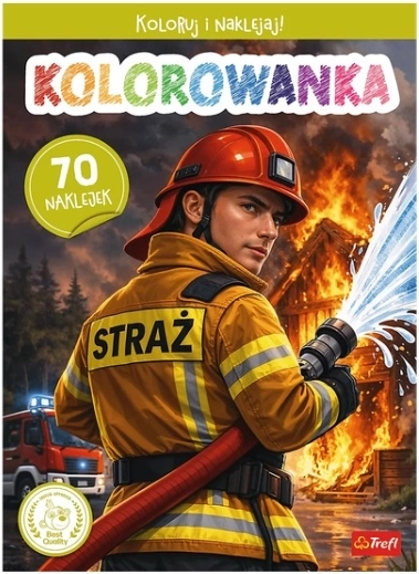 Stražak OSP – pobarvanka z nalepkami