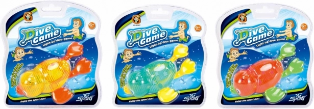 Potapljaška račka s svetlobnim učinkom za vodo