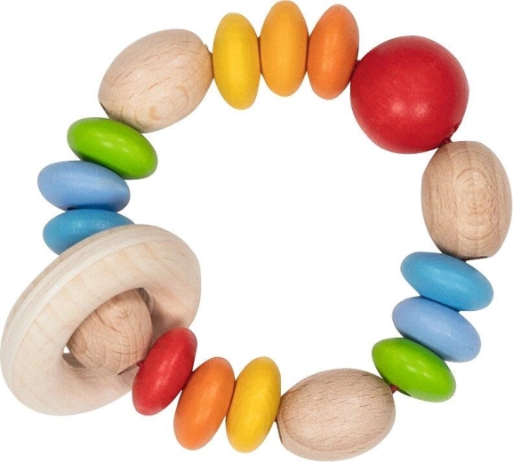 Rainbow sensory ring with elastic beads - 1 piece