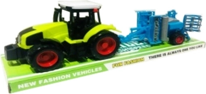 Traktor s sprednjim sejalnim agregatom – realistična plastična igrača