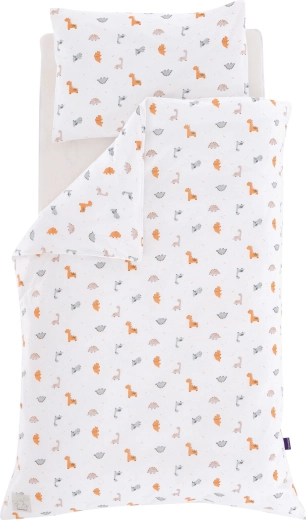 Träumeland jersey posteljnina dinolino allover 100 × 135 cm + 40 × 60 cm