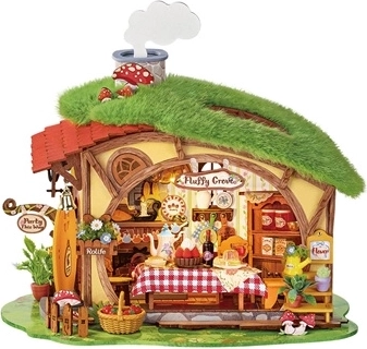 RoboTime lesena 3D miniatura hiške Čarobni gozd Fluffy Grove