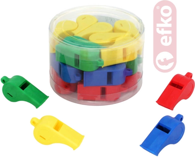 Efko two-tone referee whistle, plastic - 1 piece