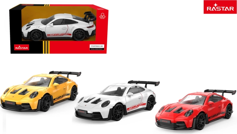 Kovinski avtomobilček Rastar Porsche 911 GT3 RS 1:43 rdeč - 1 kos