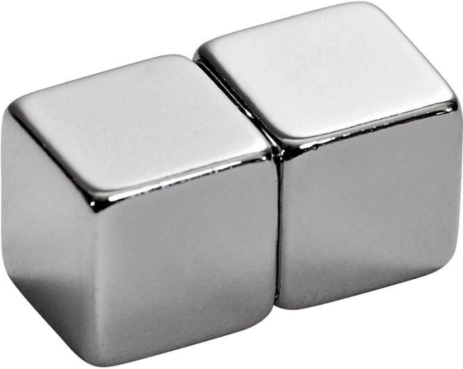 Neodimski magnet kocka 10 × 10 × 10 mm (2 kosa)