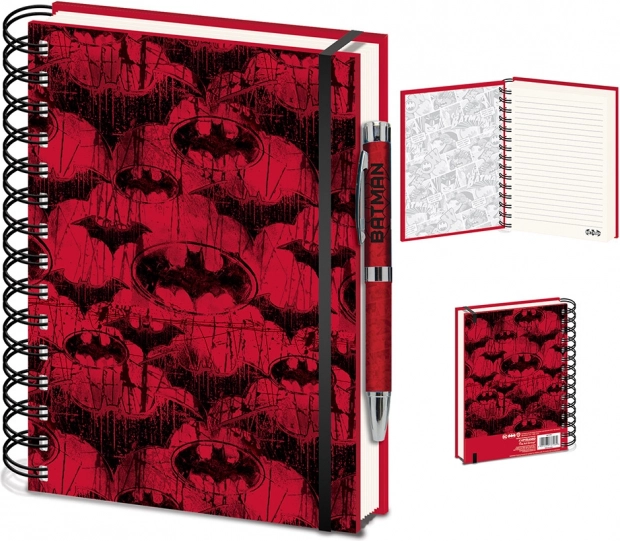 Beležnica BATMAN Red Bat A5 s spiralno vezavo