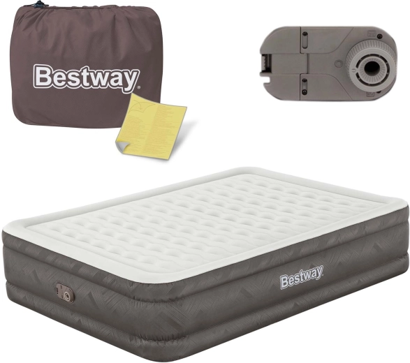 Napihljiva vzmetnica z vgrajeno električno črpalko 203 × 152 × 46 cm BESTWAY