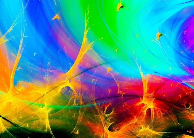 Sestavljanka Mavrični fraktali 1000 koščkov