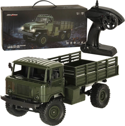 Radijsko vodeni vojaški tovornjak Off-Road 4WD 1:16 RTR