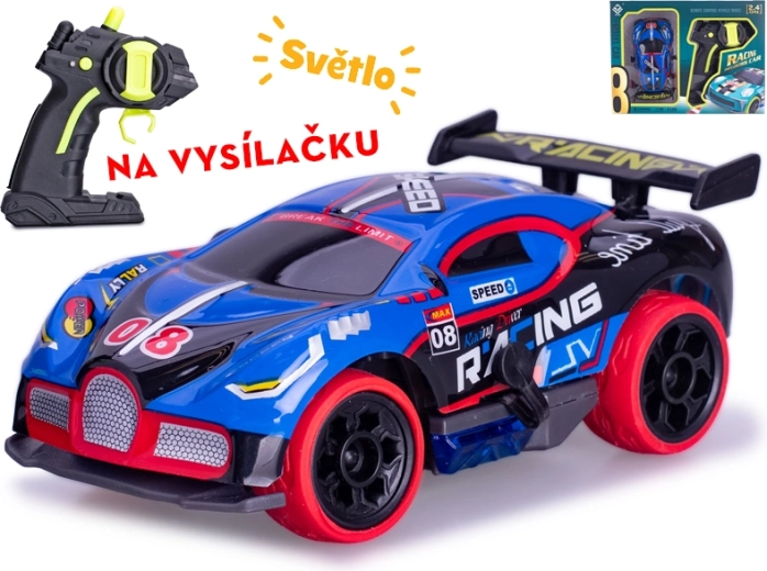 RC dirkalni avto 1:32 z 2,4 GHz in lučmi – moder