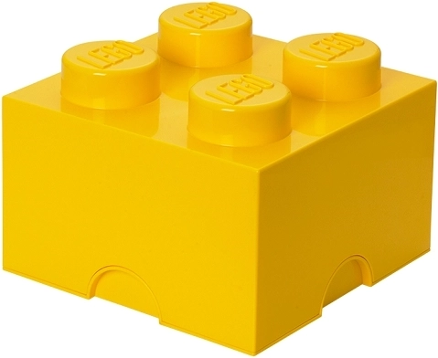 Lego shranjevalni zaboj 4 rumen