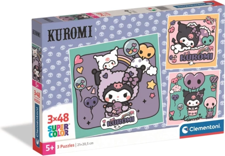 Sestavljanka CLEMENTONI Kuromi 3×48 kosov