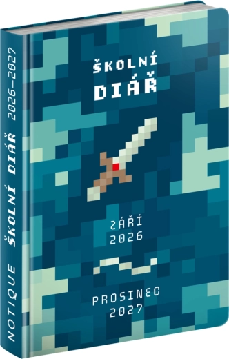 Šolski dnevnik Gamer september 2026 – december 2027, 9,8 × 14,5 cm