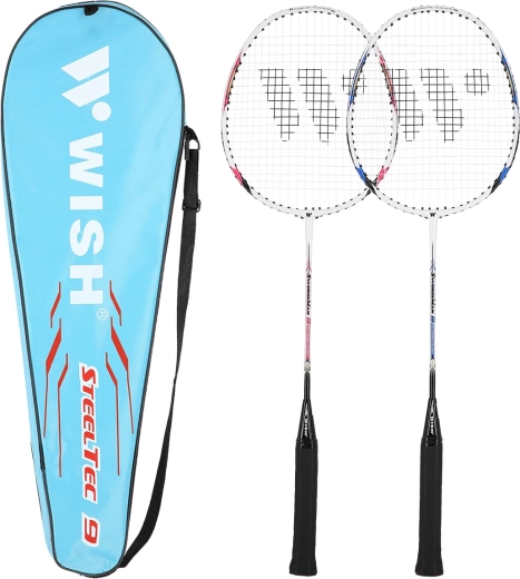 Komplet badminton loparjev WISH Steeltec 9