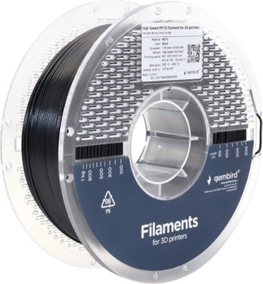 Filament PETG High Speed 1,75 mm 1 kg črn
